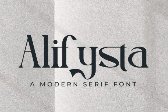 Alifysta: A Modern Serif Font for Editorial Elegance