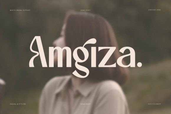 Amgiza: A Modern Sans Serif Font for Your Brand