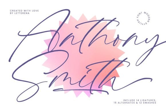 Anthony Smith Font: A Luxurious Script for Handmade Creations