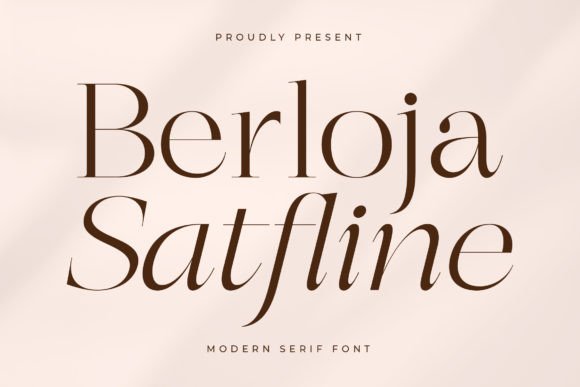 Berloja Satfline: A Luxury Serif Font for Branding Projects