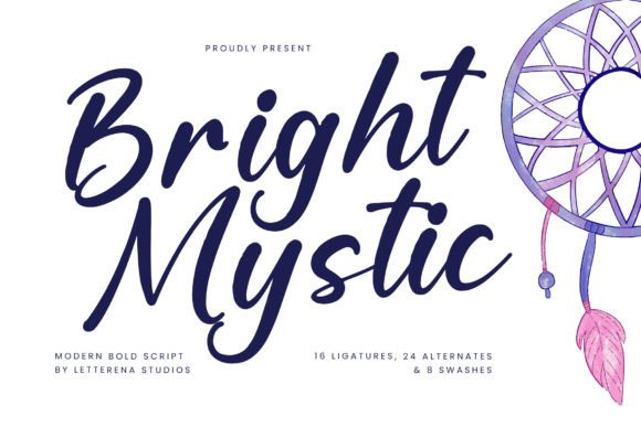 Bright Mystic: Elevating Campaigns with a Modern Script Font