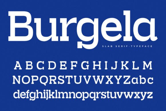 Burgela Slab Serif Font for Modern Web Design