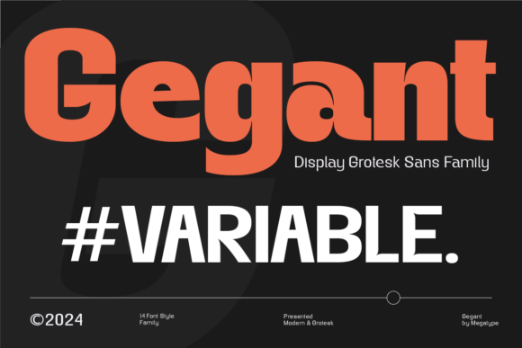 Gegant: A Modern Grotesque Sans for Editorial Design