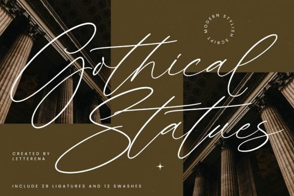 Gothical Statues Font for Modern Web Design