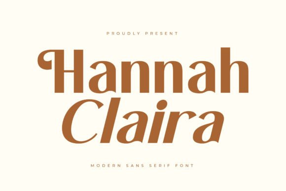 Hannah Claira: A Luxury Serif Font for Modern Branding