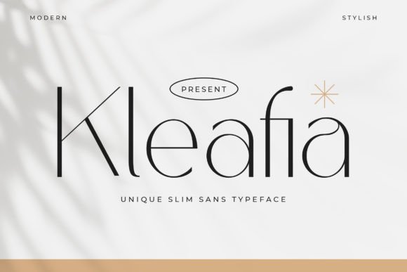 Kleafia: A Modern Sans Serif Font for Handmade Creations
