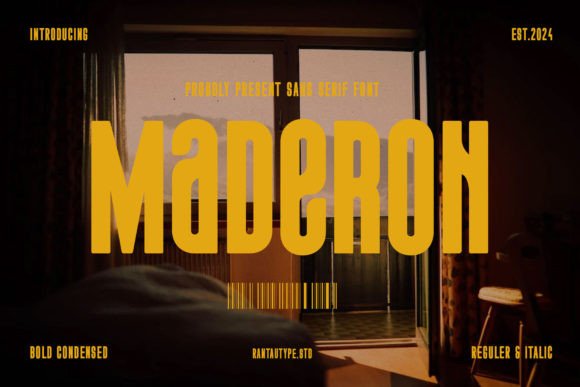 Maderon: A Bold Sans Serif Font for Modern Branding