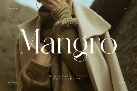 Mangro Serif Font for Modern Editorial Design