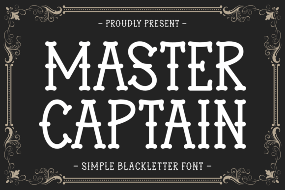 Master Captain: A Modern Blackletter Font for Editorial Design