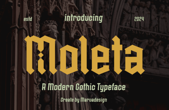 Moleta Font for Handmade and Commercial Craft Projects