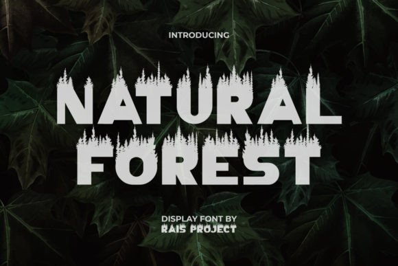Natural Forest Font for Editorial Design