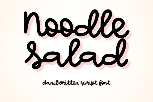 Noodle Salad Font for Eye-Catching Designs