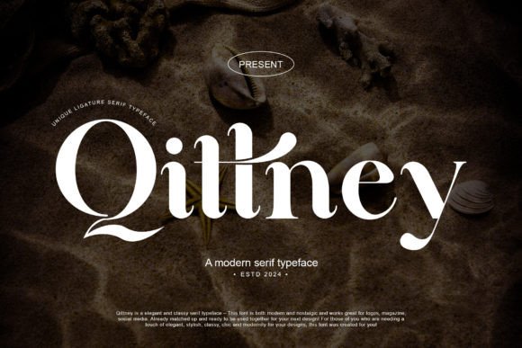 Qittney: A Modern Nostalgic Serif Font for Branding