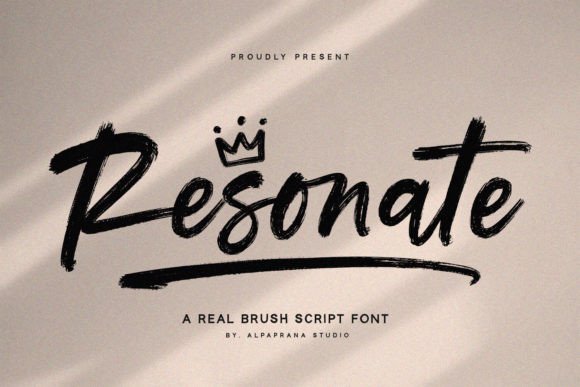 Resonate: A Modern Script Font for Handmade Creations