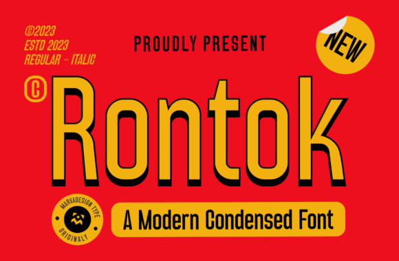 Rontok: A Modern Sans Serif Font for Clean Editorial Design