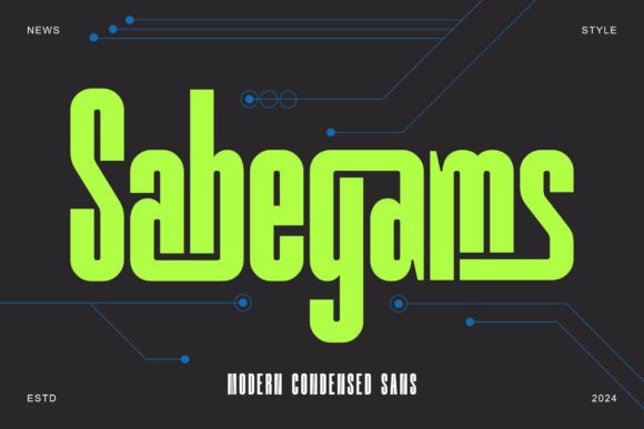 Sabegams – A Modern Sans Serif Font for Web Design