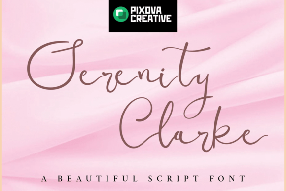 Serenity Clarke Font for Handmade Creations
