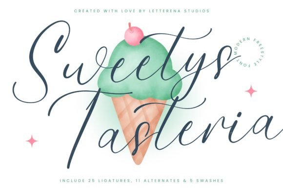 Sweetys Tasteria Font for Modern Branding