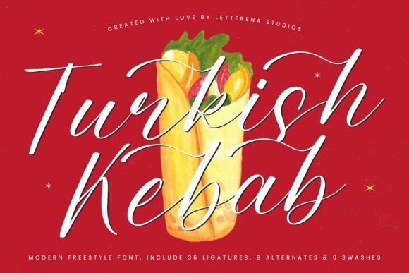 Turkish Kebab Font for Branding and Design