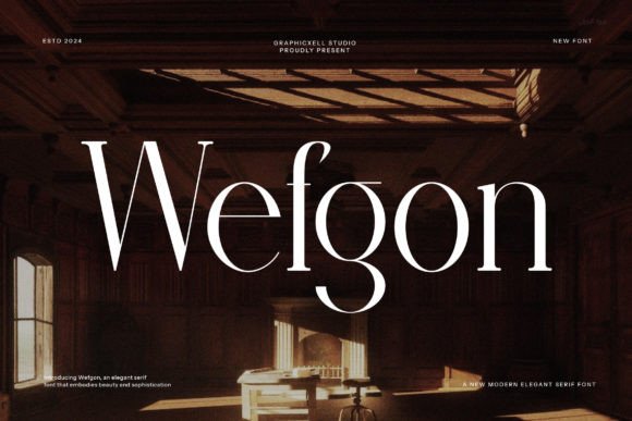 Wefgon: A Modern Serif Font for Web Design