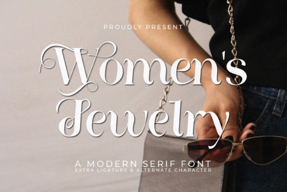 Women's Jewelry Font for Handmade Creations